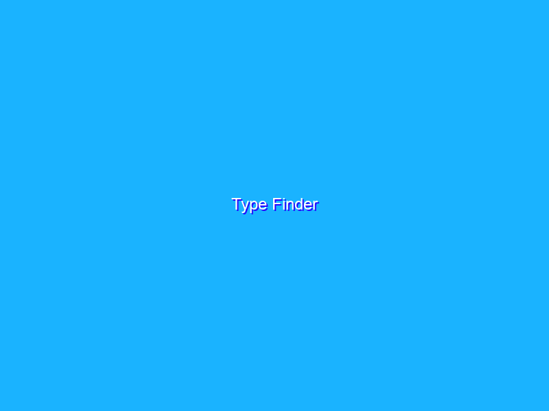 Type Finder