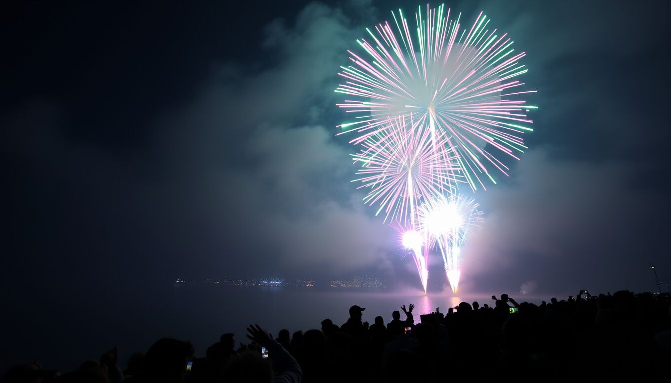 Svizzera celebra con fuochi d'artificio e tuffi nel ghiaccio per il nuovo anno